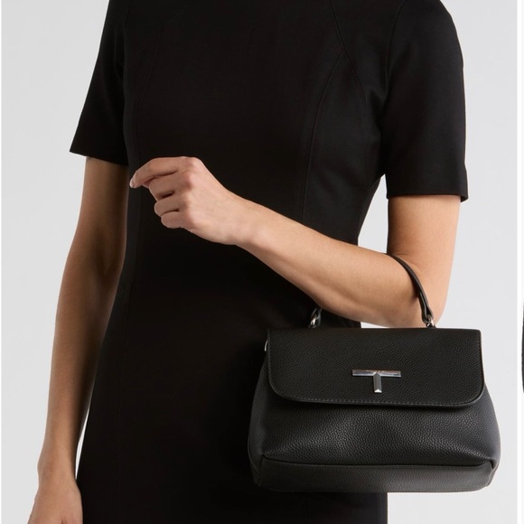 Tahari Black Satchel Bag NEW - Picture 4 of 9